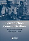Buchcover Construction Communication
