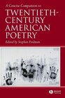 Buchcover A Concise Companion to Twentieth-Century American Poetry