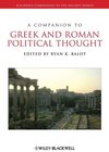 Buchcover A Companion to Greek and Roman Political Thought