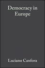 Buchcover Democracy in Europe