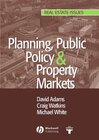 Buchcover Planning, Public Policy and Property Markets
