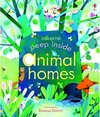 Buchcover Peep Inside Animal Homes. Anna Milbourne, Simona Dimitri