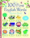 Buchcover Usborne 100 First English Words Sticker Book. Felicity Brooks