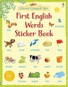 Buchcover First English words sticker book. Heather Amery