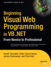 Buchcover Beginning Visual Web Programming in VB .NET