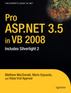 Buchcover Pro ASP.NET 3.5 in VB 2008