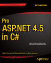Buchcover Pro ASP.NET 4.5 in C#