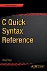 Buchcover C Quick Syntax Reference