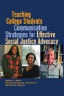 Buchcover Teaching College Students Communication Strategies for Effective Social Justice Advocacy