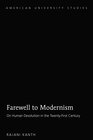 Buchcover Farewell to Modernism