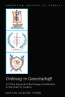 Buchcover «Ordnung in Gemeinschaft»