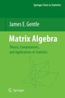 Buchcover Matrix Algebra