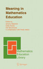 Buchcover Meaning in Mathematics Education