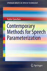 Buchcover Contemporary Methods for Speech Parameterization