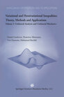 Buchcover Variational and Hemivariational Inequalities Theory, Methods and Applications