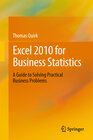 Buchcover Excel 2010 for Business Statistics
