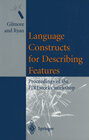 Buchcover Language Constructs for Describing Features