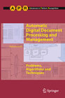 Buchcover Automatic Digital Document Processing and Management