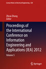 Buchcover Proceedings of the International Conference on Information Engineering and Applications (IEA) 2012