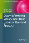 Buchcover Secure Information Management Using Linguistic Threshold Approach