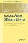 Buchcover Analysis of Finite Difference Schemes