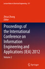 Buchcover Proceedings of the International Conference on Information Engineering and Applications (IEA) 2012