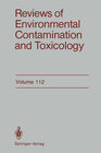 Buchcover Reviews of Environmental Contamination and Toxicology