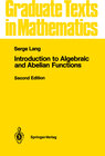 Buchcover Introduction to Algebraic and Abelian Functions