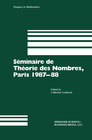 Buchcover Séminaire de Théorie des Nombres, Paris 1987–88