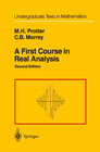 Buchcover A First Course in Real Analysis