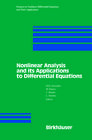 Buchcover Nonlinear Analysis and its Applications to Differential Equations