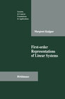 Buchcover First-order Representations of Linear Systems