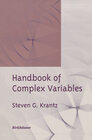Buchcover Handbook of Complex Variables
