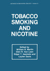 Buchcover Tobacco Smoking and Nicotine