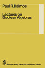 Buchcover Lectures on Boolean Algebras