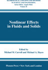 Buchcover Nonlinear Effects in Fluids and Solids