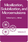 Buchcover Micellization, Solubilization, and Microemulsions
