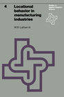 Buchcover Locational behavior in manufacturing industries