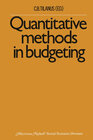 Buchcover Quantitative methods in budgeting