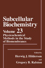 Buchcover Physicochemical Methods in the Study of Biomembranes