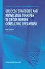 Buchcover Success Strategies and Knowledge Transfer in Cross-Border Consulting Operations