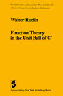 Buchcover Function Theory in the Unit Ball of ℂn