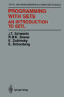 Buchcover Programming with Sets
