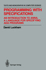 Buchcover Programming with Specifications