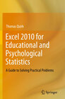 Buchcover Excel 2010 for Educational and Psychological Statistics