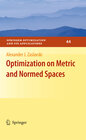 Buchcover Optimization on Metric and Normed Spaces
