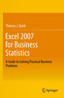 Buchcover Excel 2007 for Business Statistics