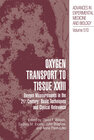 Buchcover Oxygen Transport To Tissue XXIII