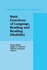 Buchcover Basic Functions of Language, Reading and Reading Disability