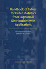 Buchcover Handbook of Tables for Order Statistics from Lognormal Distributions with Applications